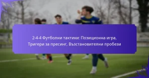 2-4-4 Футболни тактики: Позиционна игра, Тригери за пресинг, Възстановителни пробези